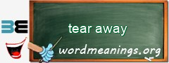 WordMeaning blackboard for tear away